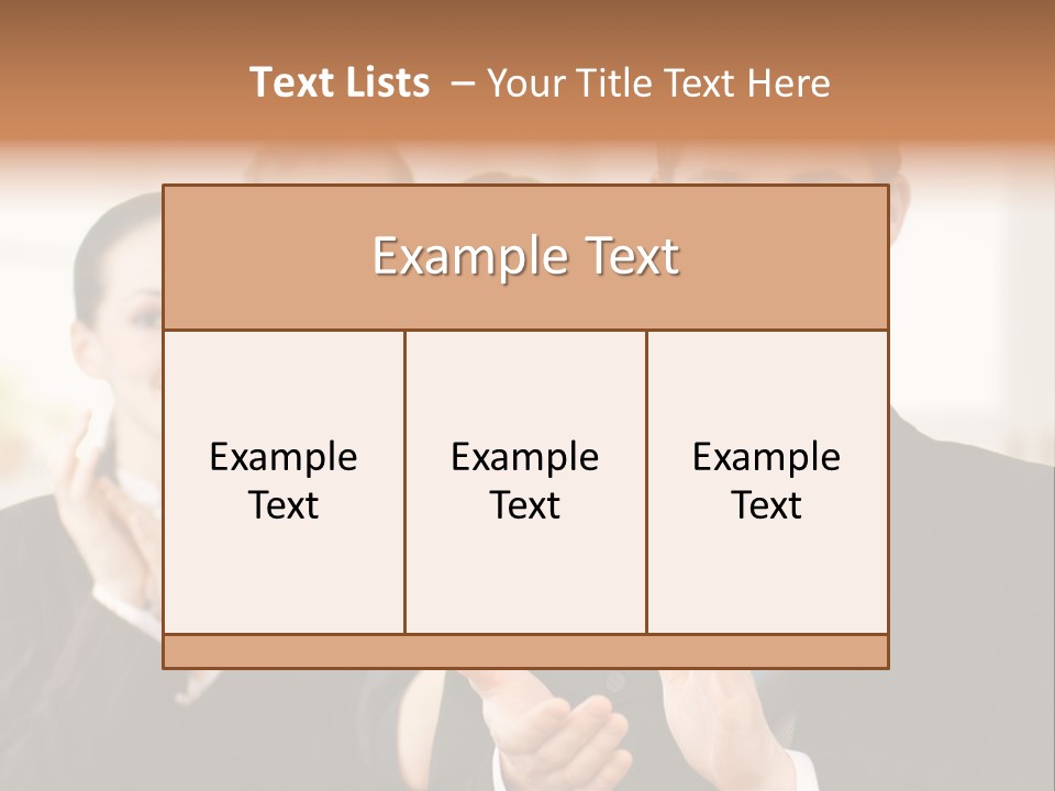 A Group Of Business People Giving A Thumbs Up PowerPoint Template