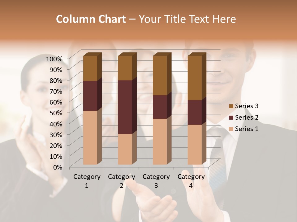A Group Of Business People Giving A Thumbs Up PowerPoint Template