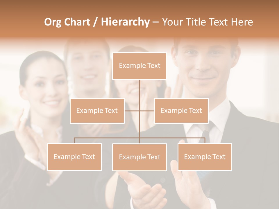 A Group Of Business People Giving A Thumbs Up PowerPoint Template