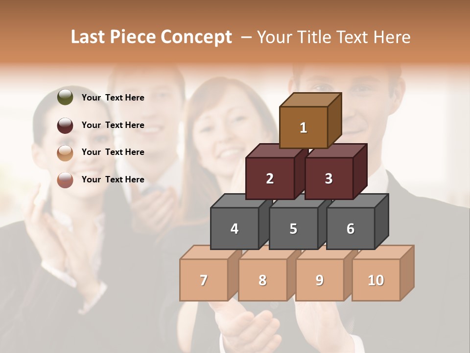 A Group Of Business People Giving A Thumbs Up PowerPoint Template