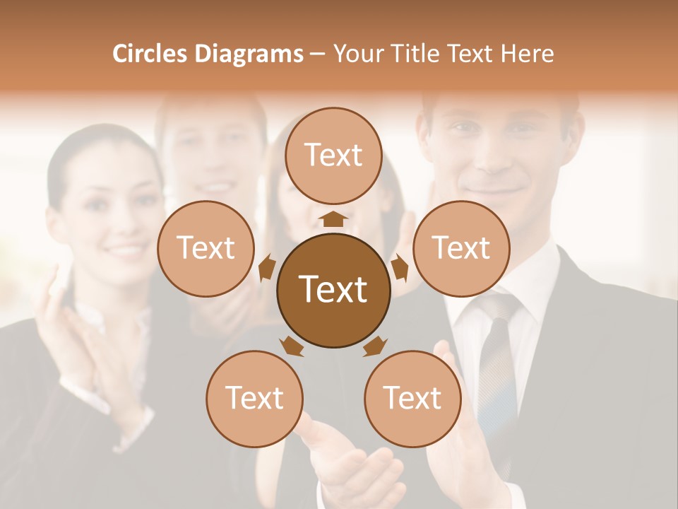 A Group Of Business People Giving A Thumbs Up PowerPoint Template