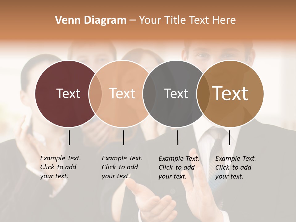 A Group Of Business People Giving A Thumbs Up PowerPoint Template