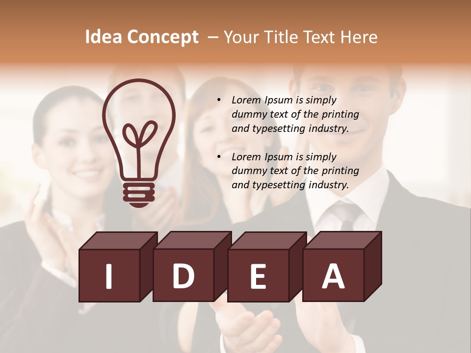 A Group Of Business People Giving A Thumbs Up PowerPoint Template
