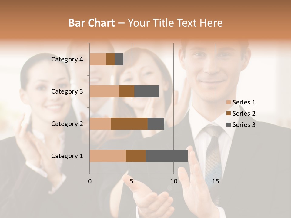 A Group Of Business People Giving A Thumbs Up PowerPoint Template