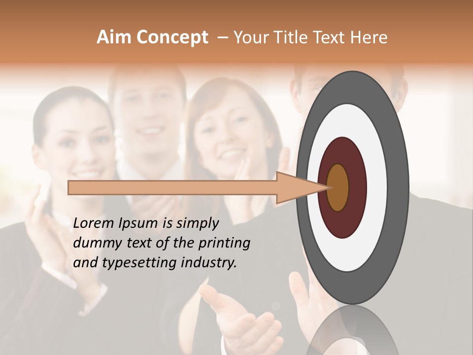 A Group Of Business People Giving A Thumbs Up PowerPoint Template