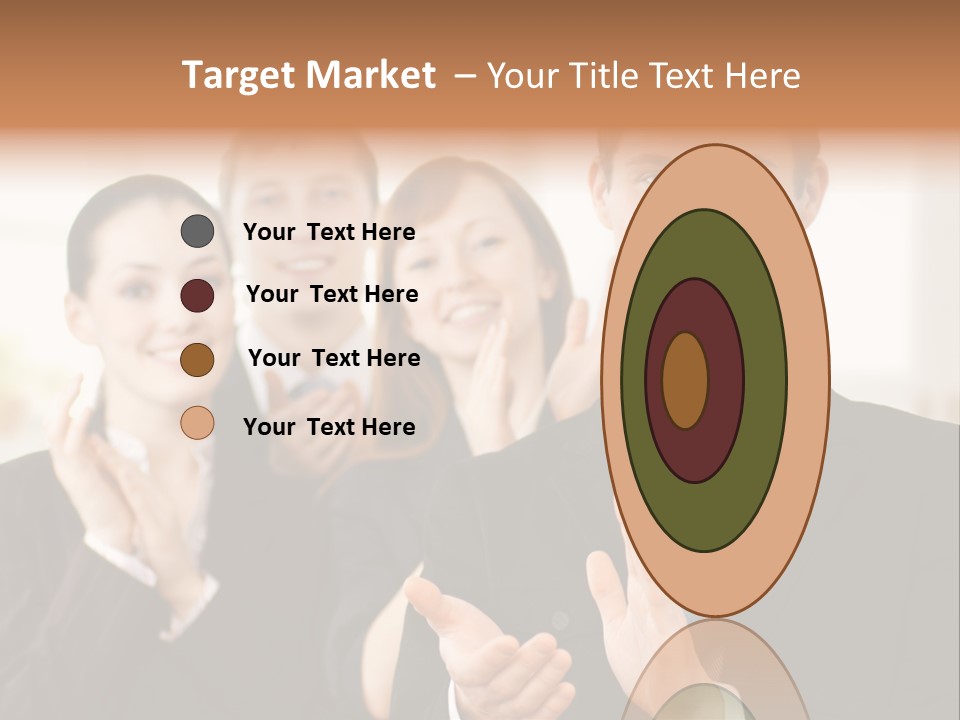 A Group Of Business People Giving A Thumbs Up PowerPoint Template