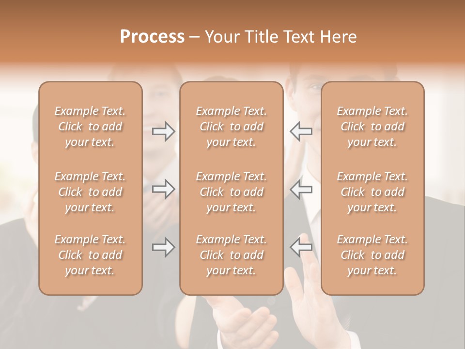 A Group Of Business People Giving A Thumbs Up PowerPoint Template