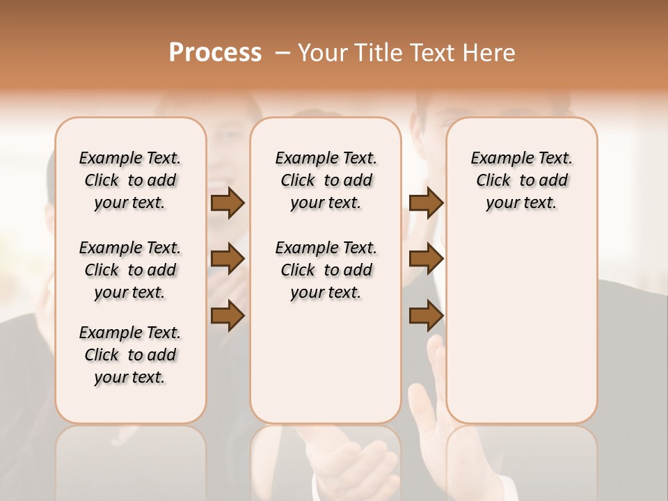 A Group Of Business People Giving A Thumbs Up PowerPoint Template