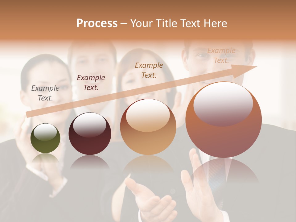 A Group Of Business People Giving A Thumbs Up PowerPoint Template