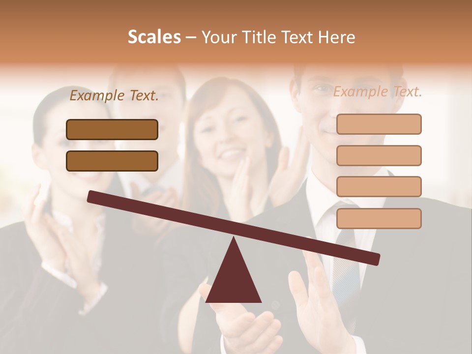 A Group Of Business People Giving A Thumbs Up PowerPoint Template