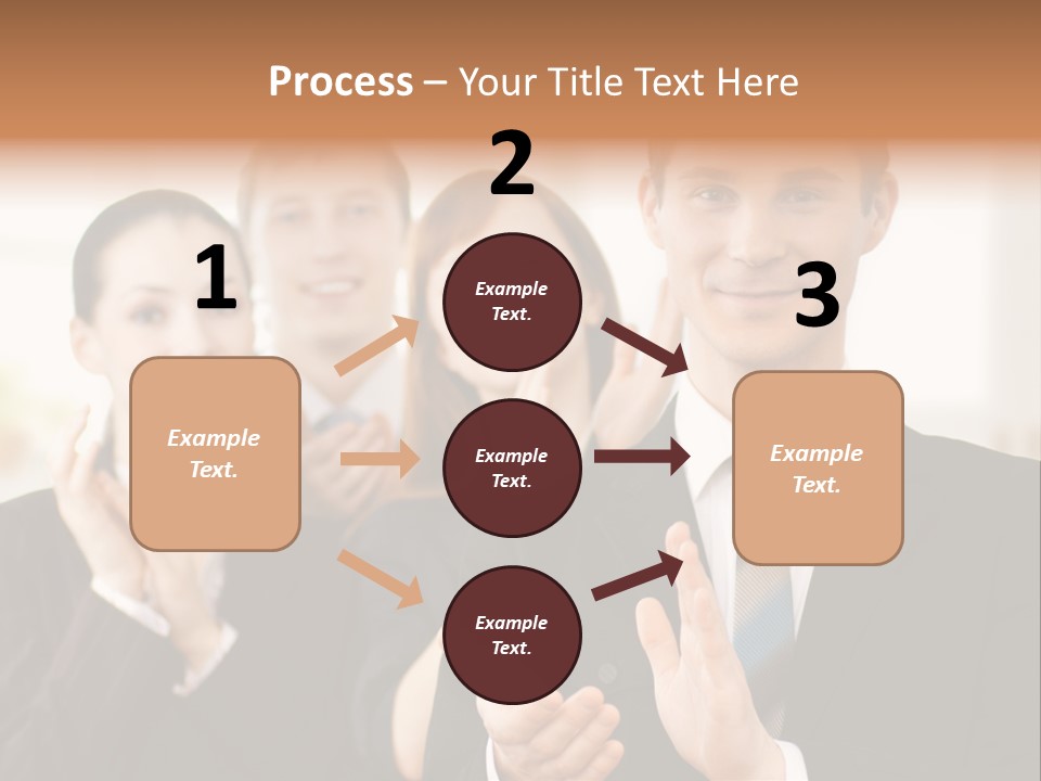 A Group Of Business People Giving A Thumbs Up PowerPoint Template