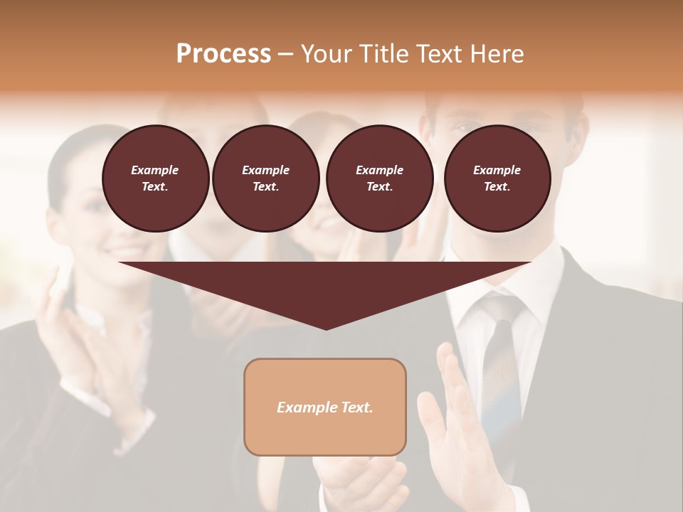 A Group Of Business People Giving A Thumbs Up PowerPoint Template