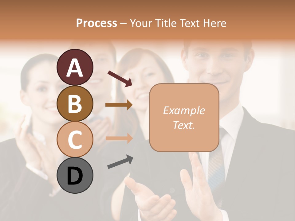A Group Of Business People Giving A Thumbs Up PowerPoint Template