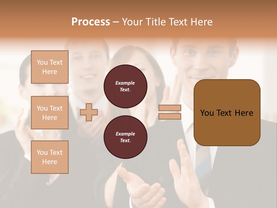 A Group Of Business People Giving A Thumbs Up PowerPoint Template
