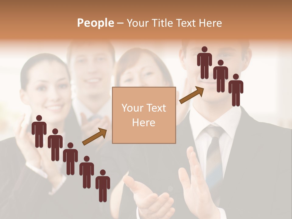 A Group Of Business People Giving A Thumbs Up PowerPoint Template