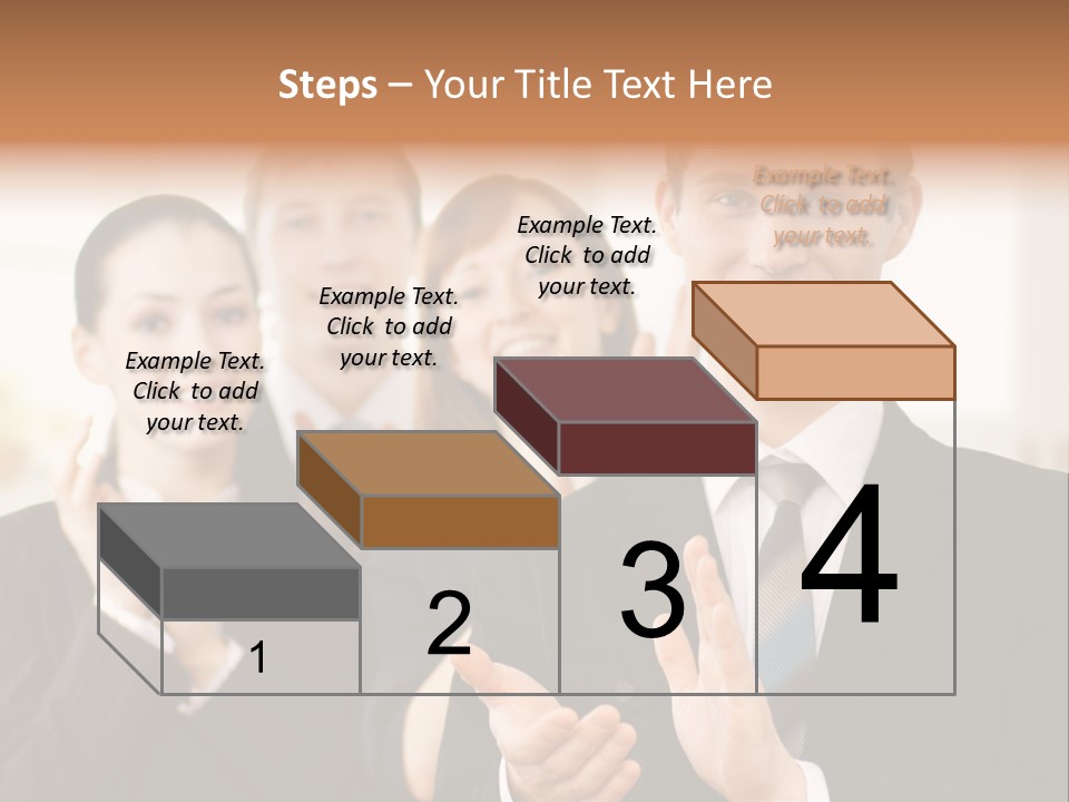 A Group Of Business People Giving A Thumbs Up PowerPoint Template