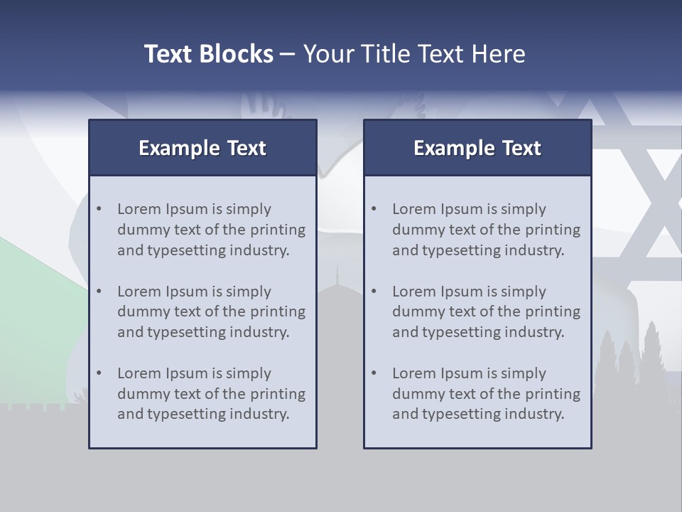 A Dove Flying Over A Building With A Flag Of Israel In The Background PowerPoint Template