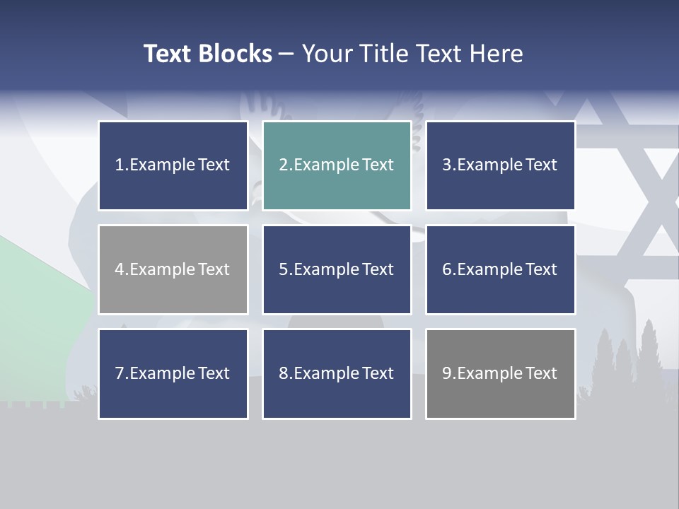 A Dove Flying Over A Building With A Flag Of Israel In The Background PowerPoint Template