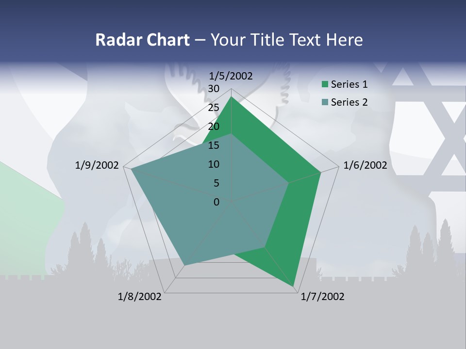 A Dove Flying Over A Building With A Flag Of Israel In The Background PowerPoint Template