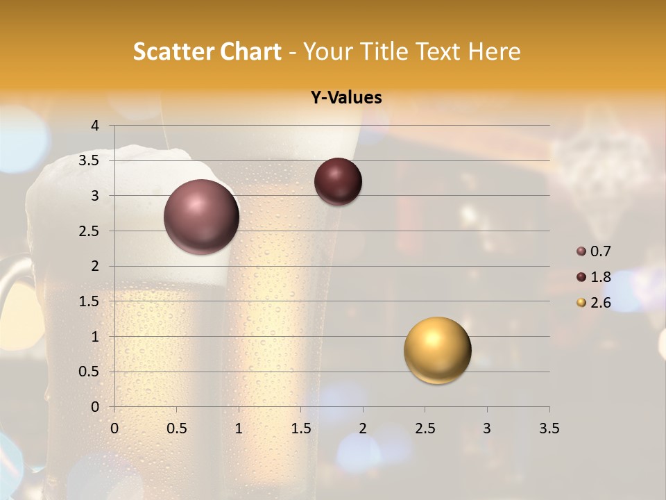 Pub Interior View Through Window With Reflection Of Street Lights PowerPoint Template