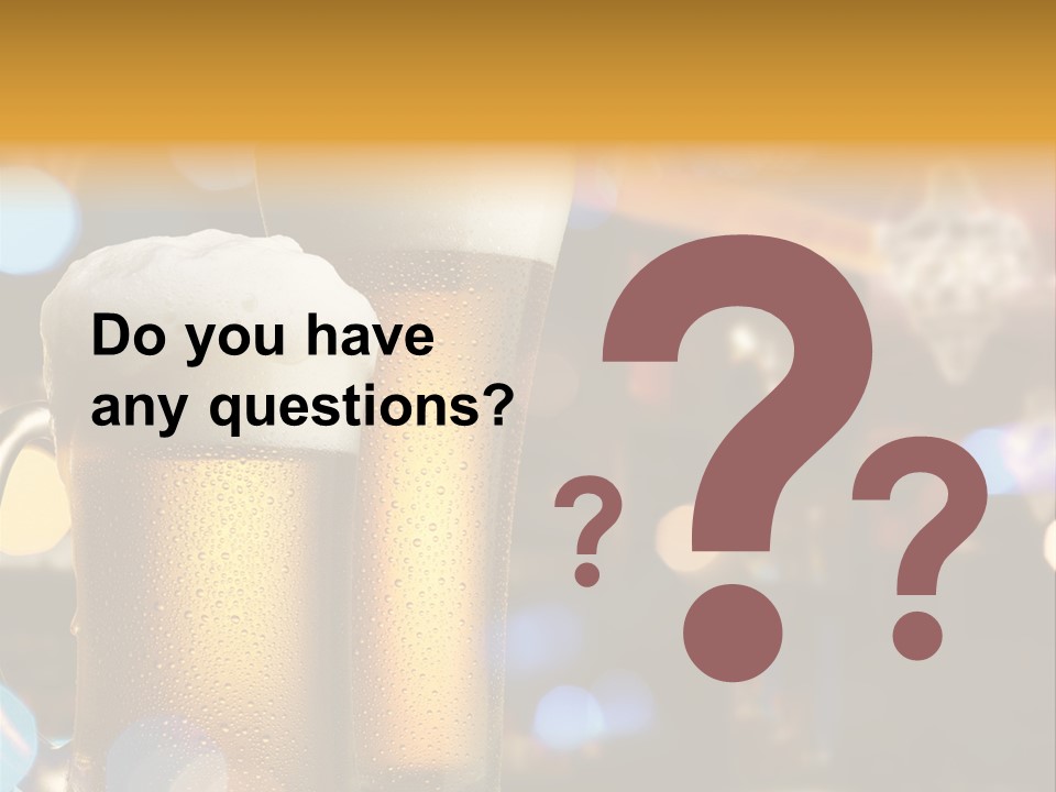 Pub Interior View Through Window With Reflection Of Street Lights PowerPoint Template