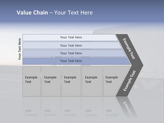 Sunrise Drive - Semi-Truck On The Road. PowerPoint Template