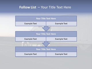 Sunrise Drive - Semi-Truck On The Road. PowerPoint Template