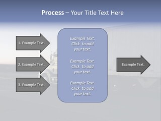 Sunrise Drive - Semi-Truck On The Road. PowerPoint Template