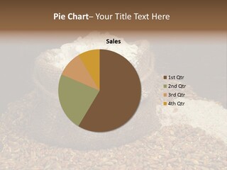 Grain, Flour And A Small Bag PowerPoint Template