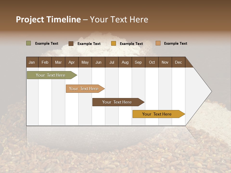 Grain, Flour And A Small Bag PowerPoint Template