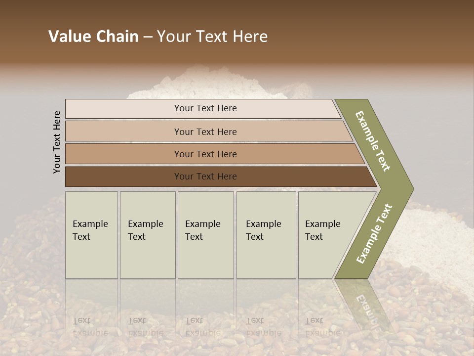 Grain, Flour And A Small Bag PowerPoint Template