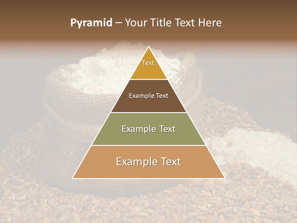 Grain, Flour And A Small Bag PowerPoint Template