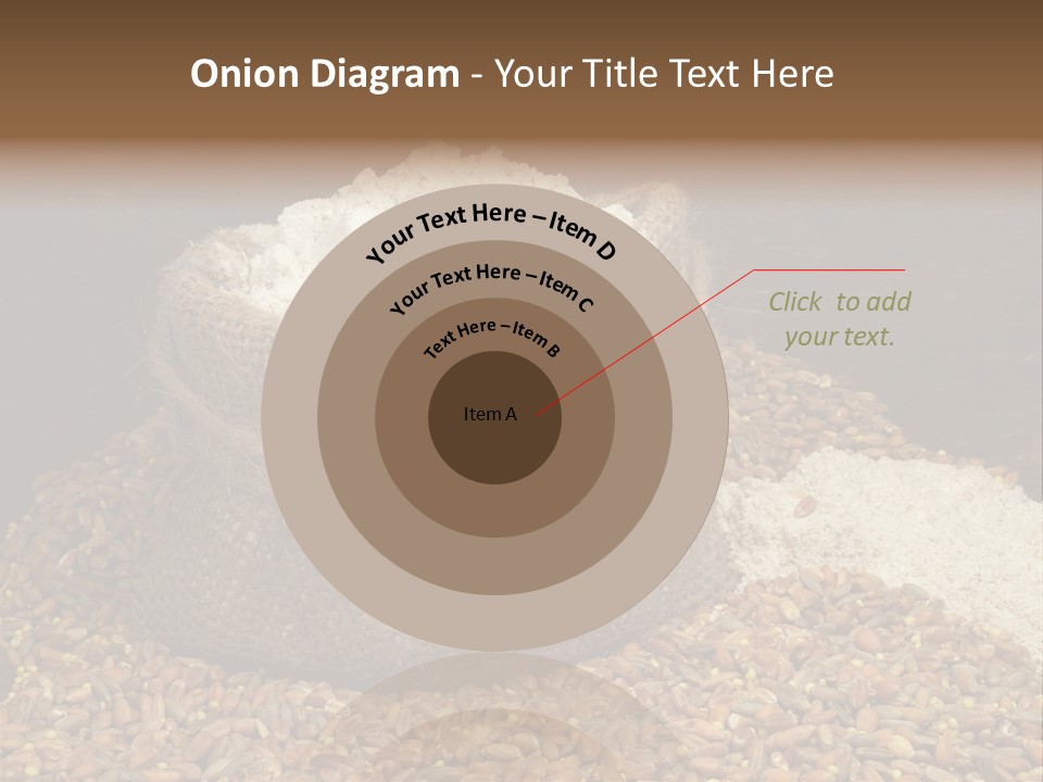 Grain, Flour And A Small Bag PowerPoint Template