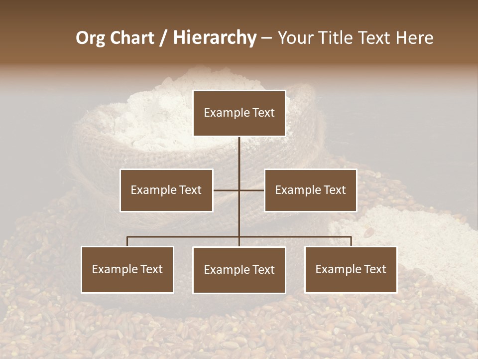 Grain, Flour And A Small Bag PowerPoint Template