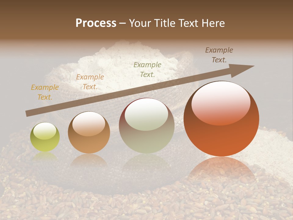Grain, Flour And A Small Bag PowerPoint Template