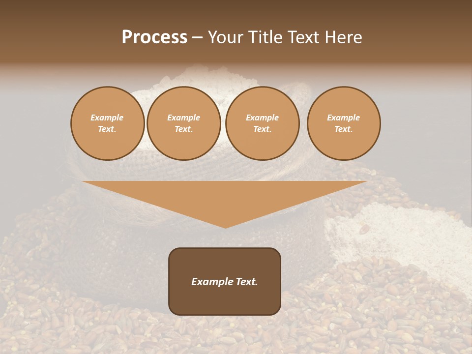 Grain, Flour And A Small Bag PowerPoint Template