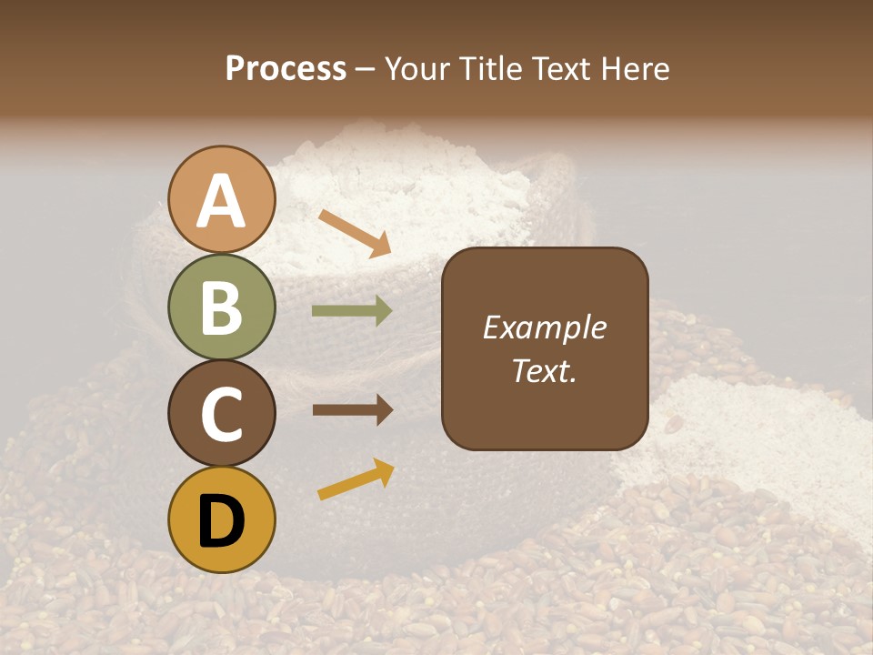 Grain, Flour And A Small Bag PowerPoint Template