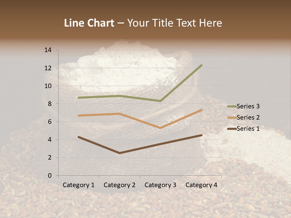 Grain, Flour And A Small Bag PowerPoint Template