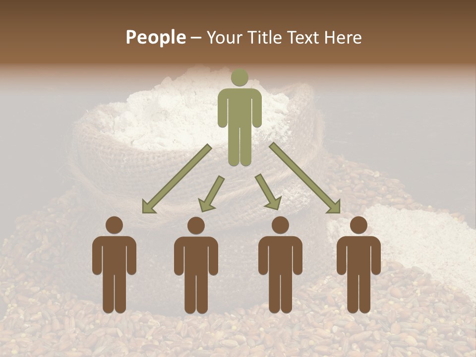 Grain, Flour And A Small Bag PowerPoint Template