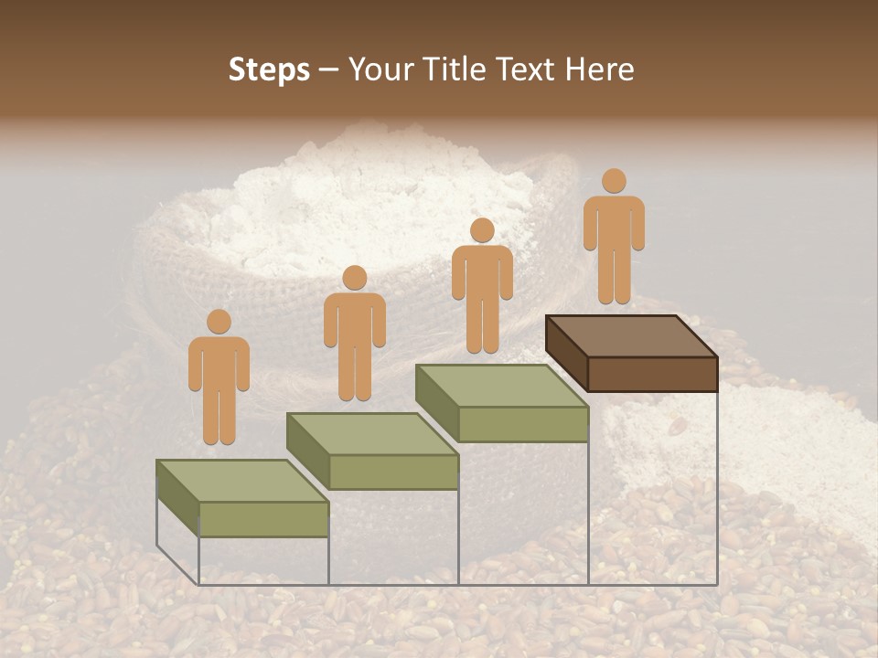 Grain, Flour And A Small Bag PowerPoint Template