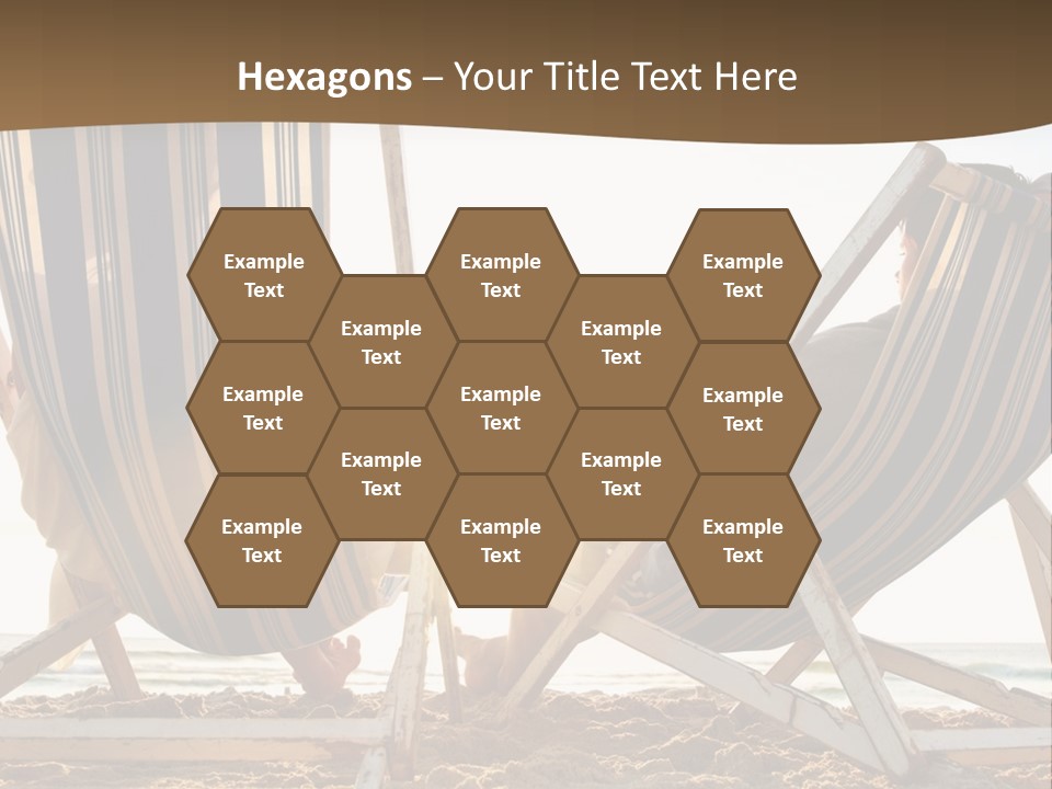 A Person Sitting In A Chair On The Beach PowerPoint Template