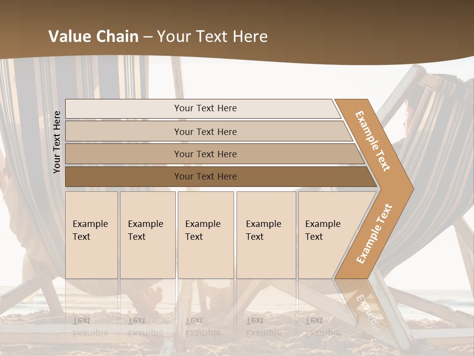 A Person Sitting In A Chair On The Beach PowerPoint Template