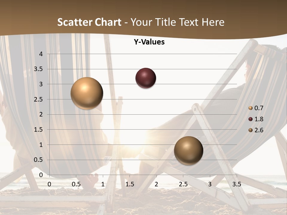 A Person Sitting In A Chair On The Beach PowerPoint Template