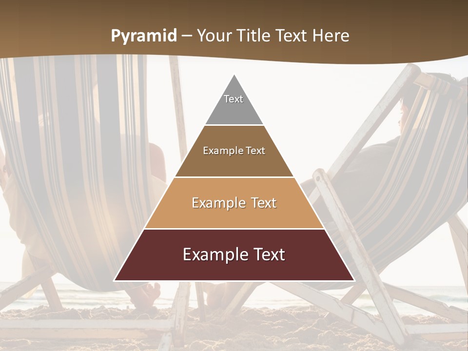 A Person Sitting In A Chair On The Beach PowerPoint Template