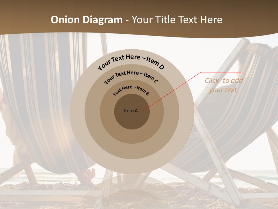 A Person Sitting In A Chair On The Beach PowerPoint Template