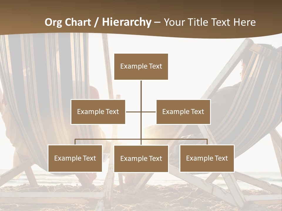 A Person Sitting In A Chair On The Beach PowerPoint Template