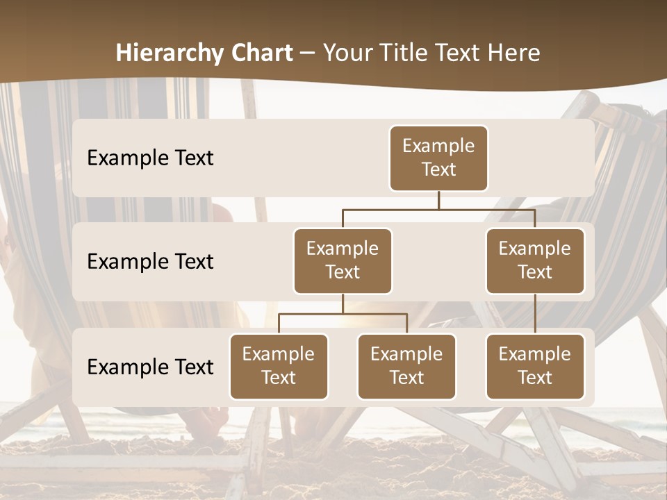 A Person Sitting In A Chair On The Beach PowerPoint Template