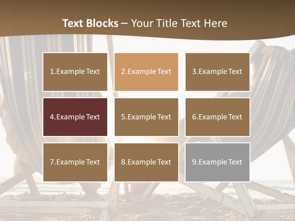 A Person Sitting In A Chair On The Beach PowerPoint Template