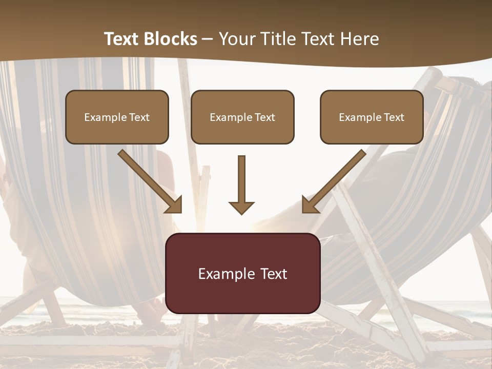 A Person Sitting In A Chair On The Beach PowerPoint Template