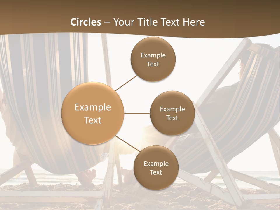 A Person Sitting In A Chair On The Beach PowerPoint Template